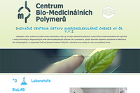 Centrum biomedicinálních polymerů - website preview