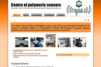 Centre of Polymeric Sensors - website preview