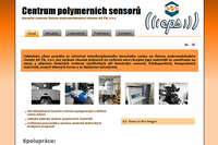 Centrum polymerních senzorů - website preview