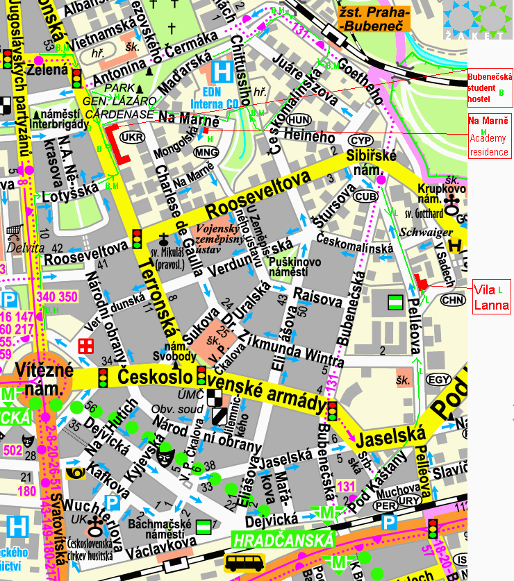 map of surroundings